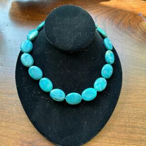 Vintage Whitney Kelly Sterling Silver Turquoise beaded necklace WK 925 China